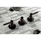 Kingston Brass Tub and Shower Faucet, Oil Rubbed Bronze, Wall Mount KBX8135DL - alternate 3